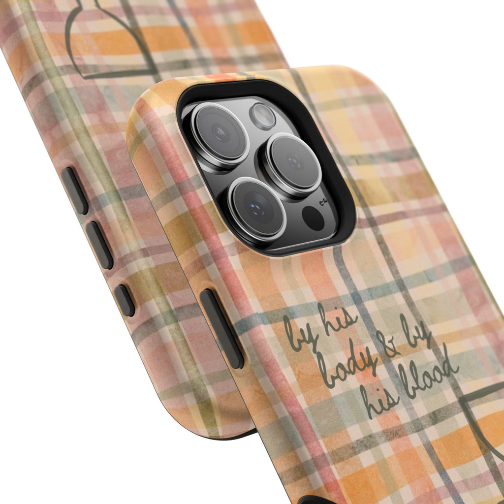 By his body & by his blood Phone Case | Christian matte Phone case
