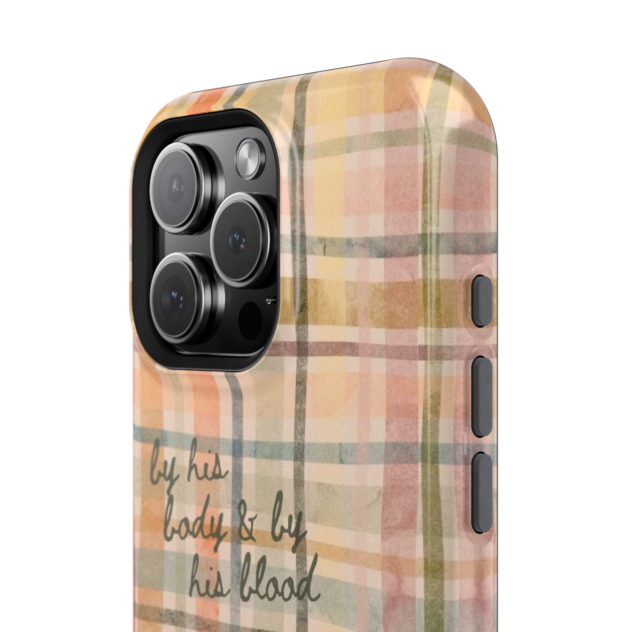 By his body & by his blood Phone Case | Christian matte Phone case