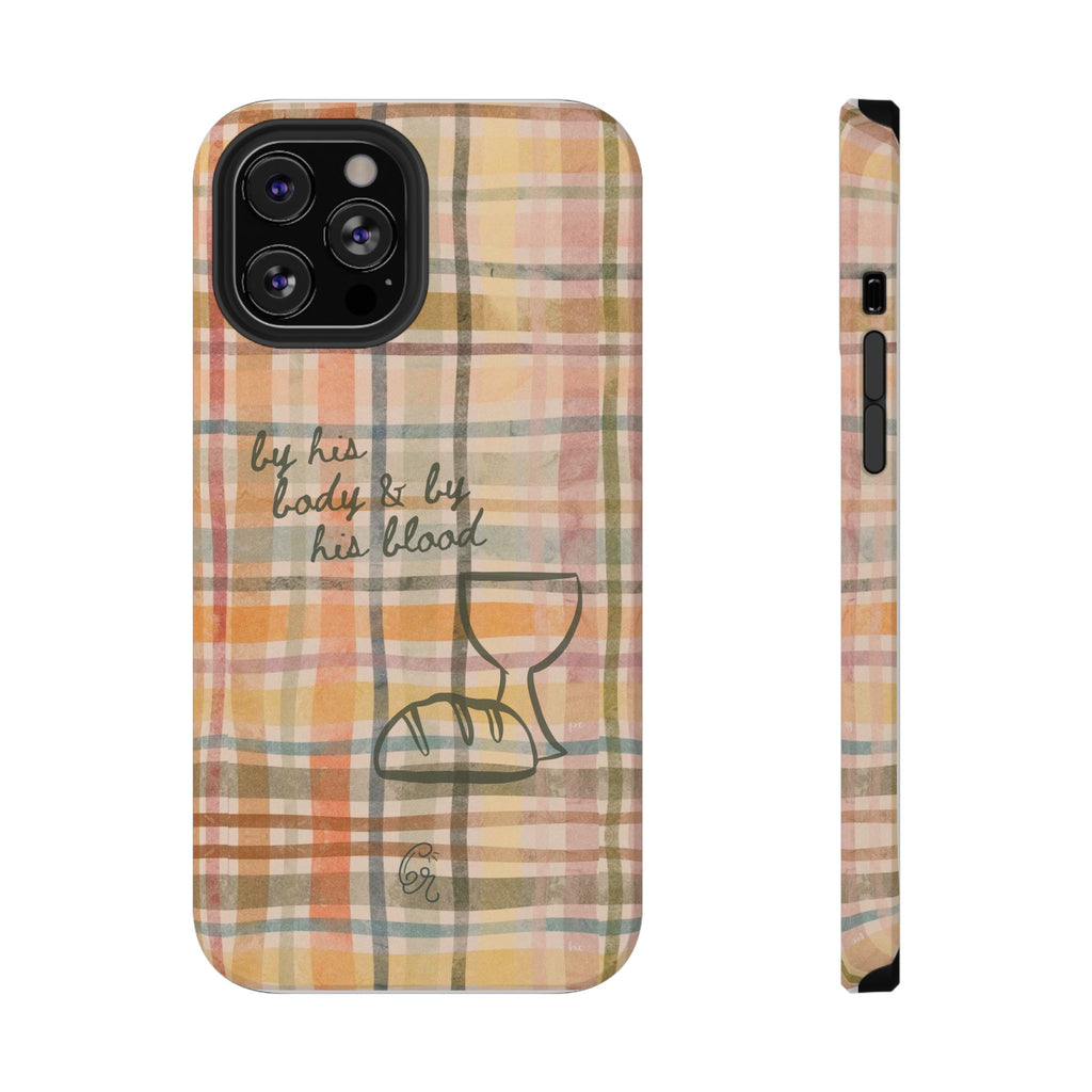 By his body & by his blood Phone Case | Christian matte Phone case