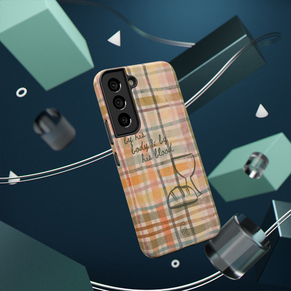 By his body & by his blood Phone Case | Christian matte Phone case