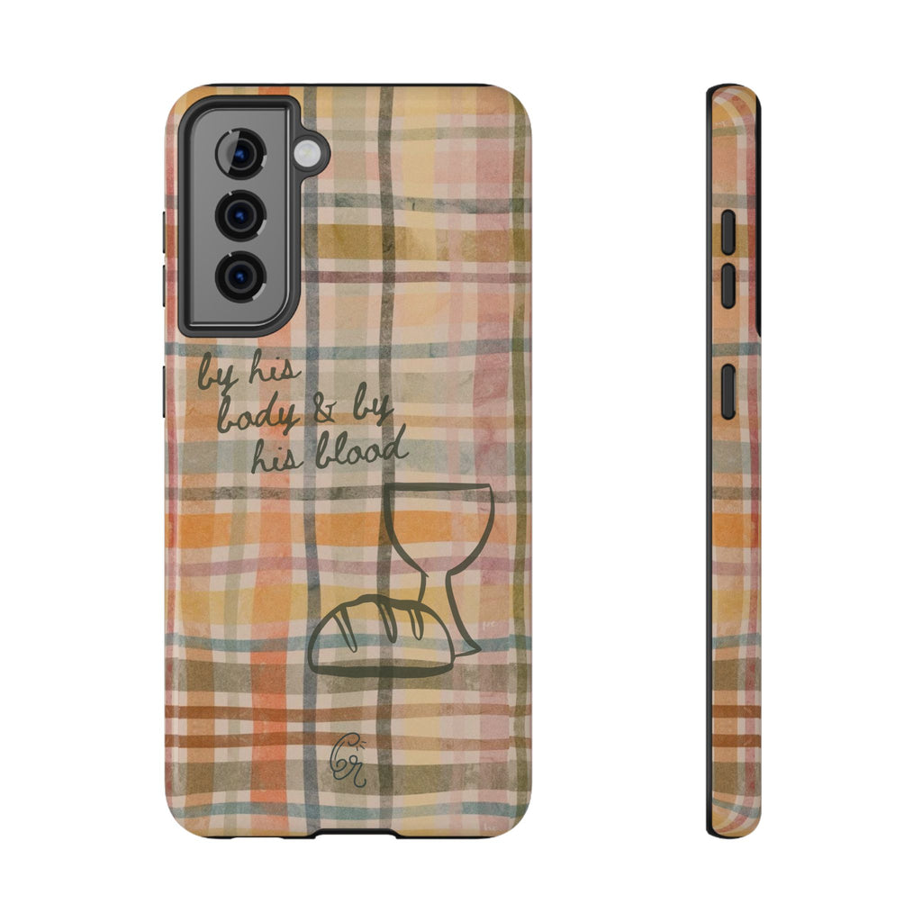 By his body & by his blood Phone Case | Christian matte Phone case