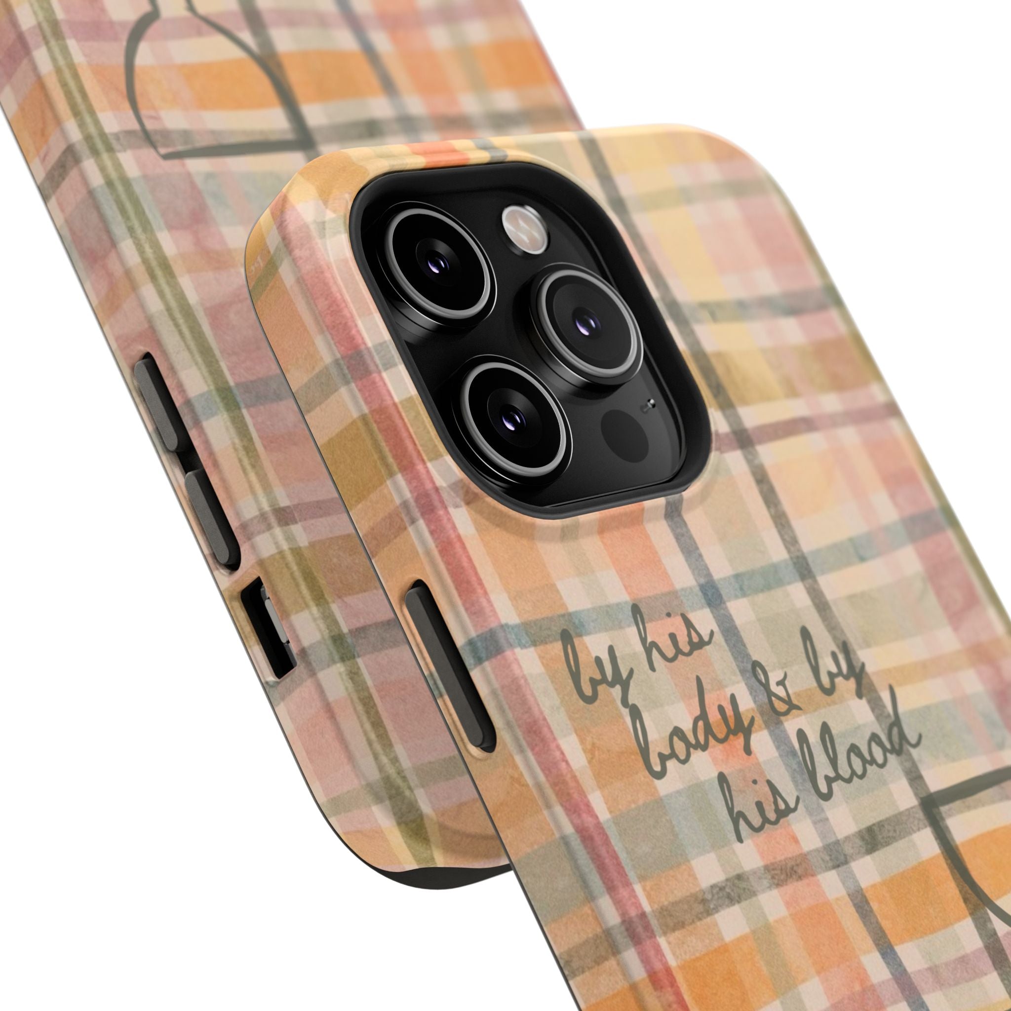 By his body & by his blood Phone Case | Christian matte Phone case