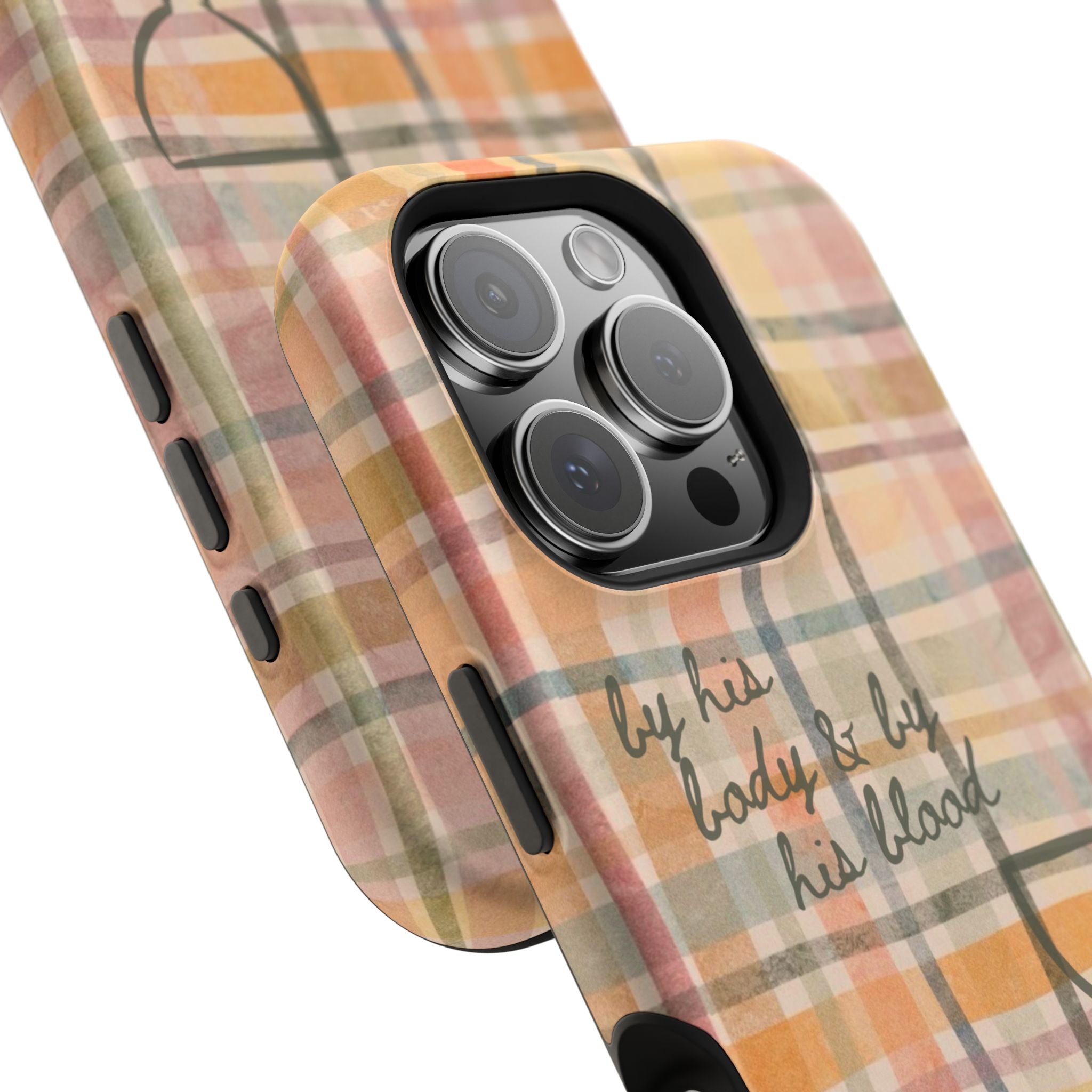 By his body & by his blood Phone Case | Christian matte Phone case