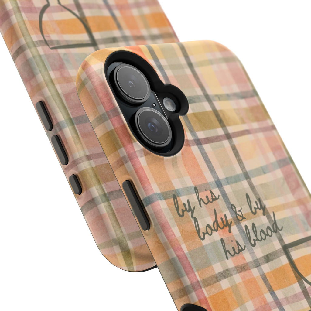 By his body & by his blood Phone Case | Christian matte Phone case