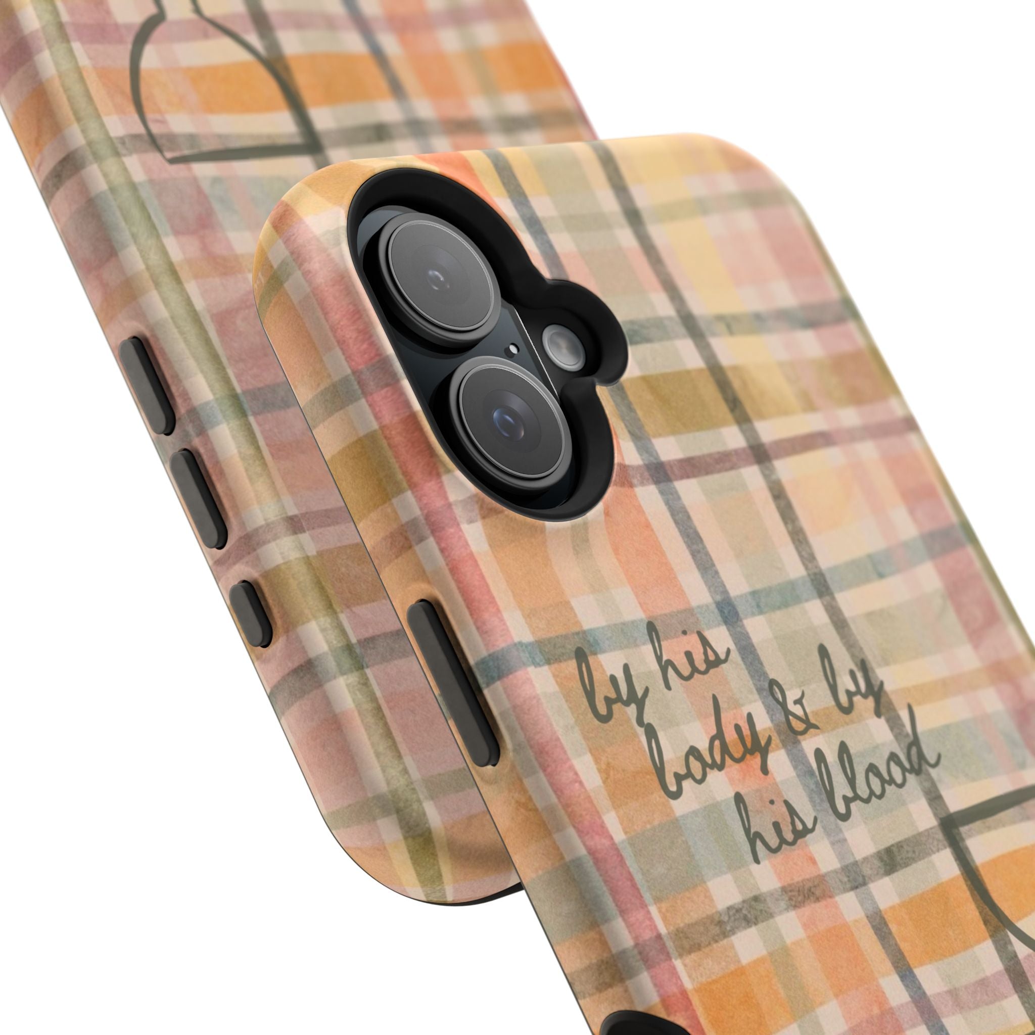 By his body & by his blood Phone Case | Christian matte Phone case