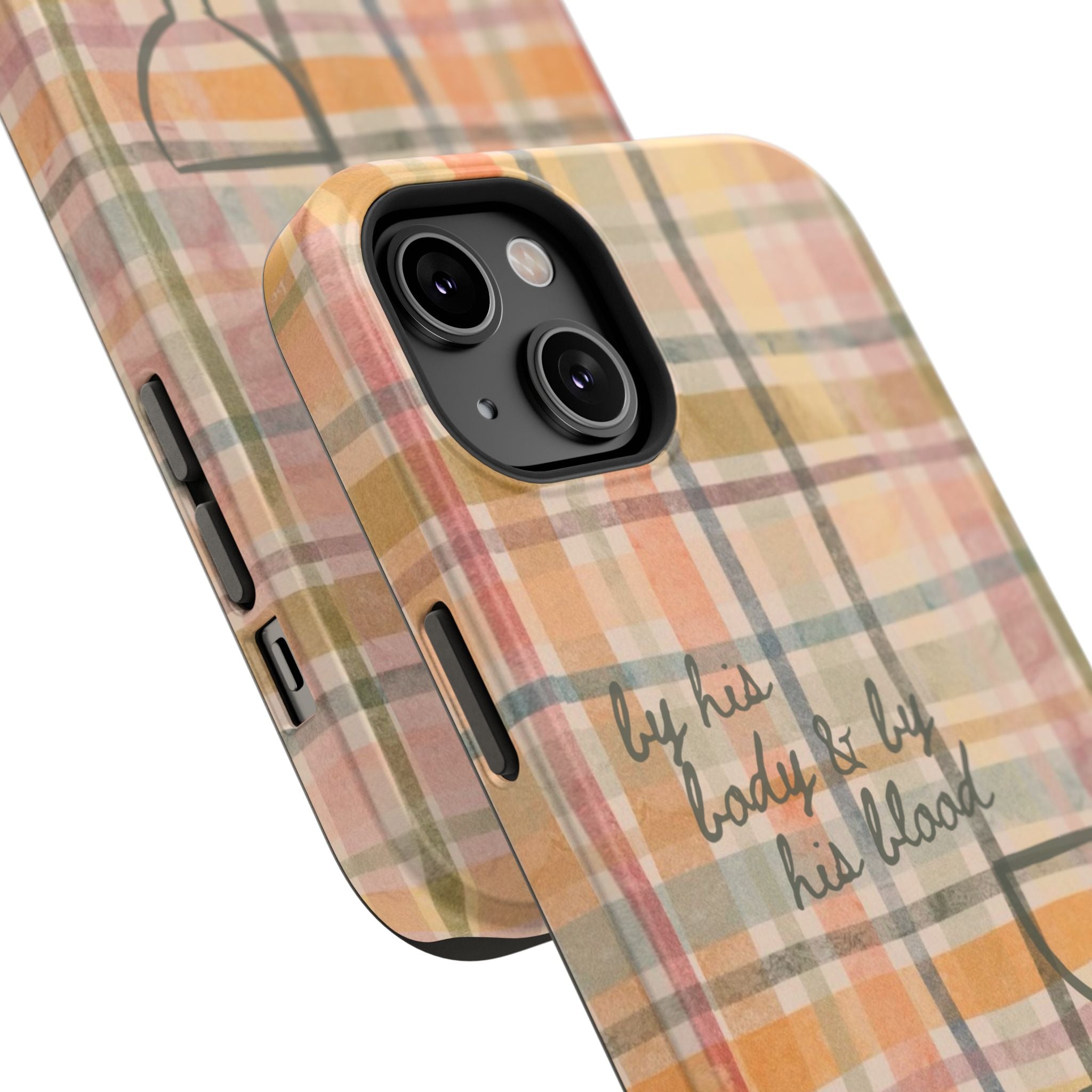 By his body & by his blood Phone Case | Christian matte Phone case