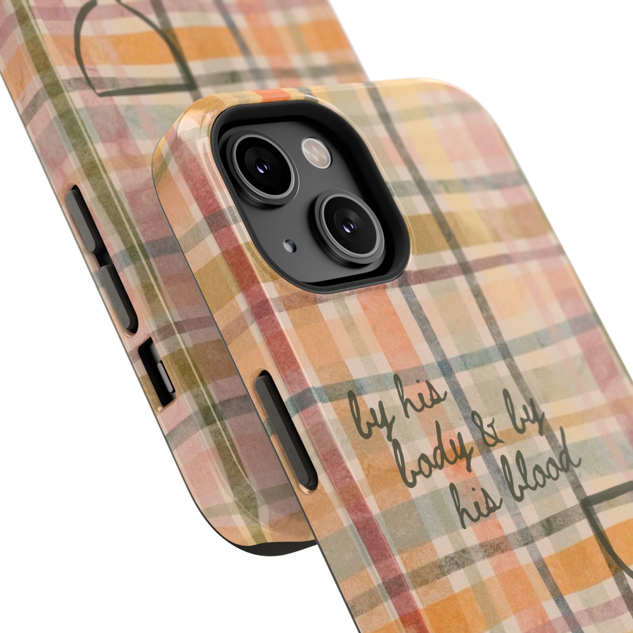 By his body & by his blood Phone Case | Christian matte Phone case