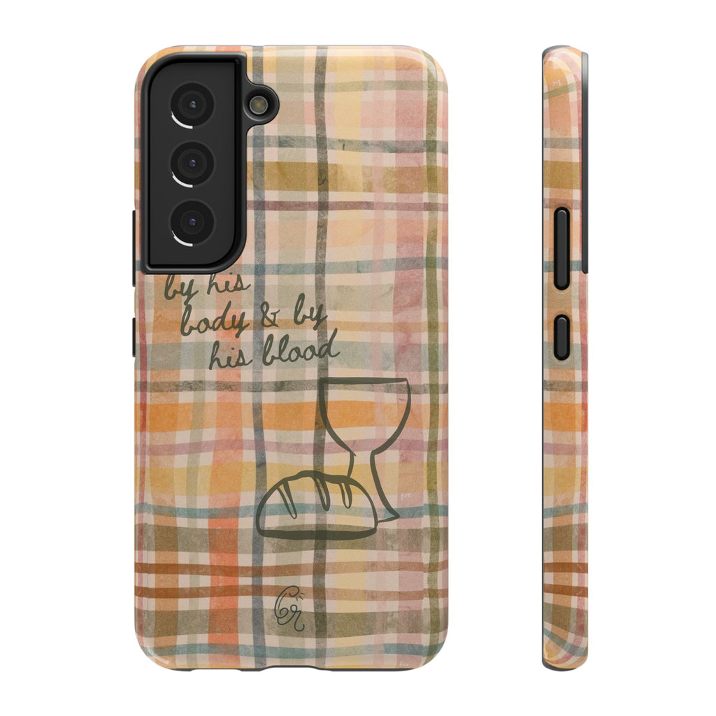 By his body & by his blood Phone Case | Christian matte Phone case