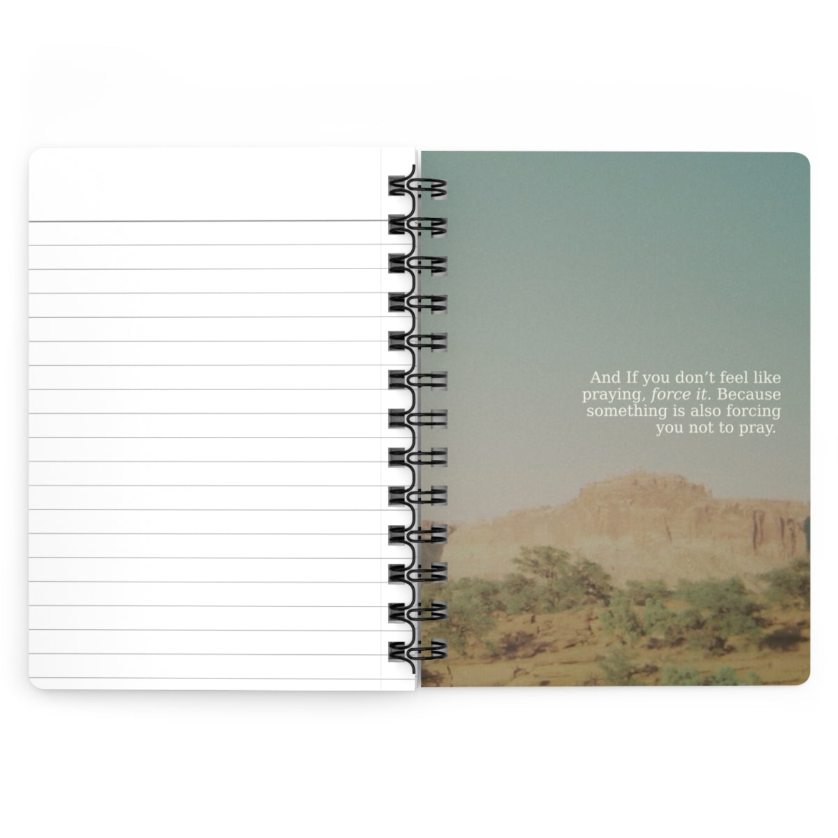 Prayer Works Spiral Journal — Christian Cross Notebook for Faith, Prayer, and Church Notes
